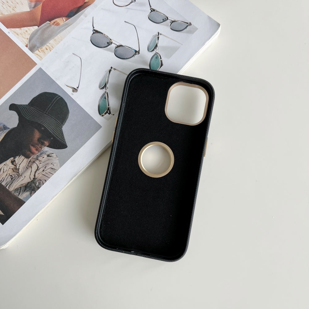 Luxurious PC (Hard) Electroplated Phone Case with Logo Cut - iPhone 15 Pro Max