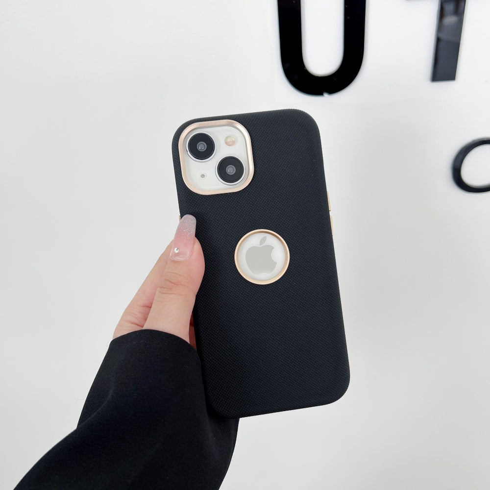 Luxurious PC (Hard) Electroplated Phone Case with Logo Cut - iPhone 15 Pro Max