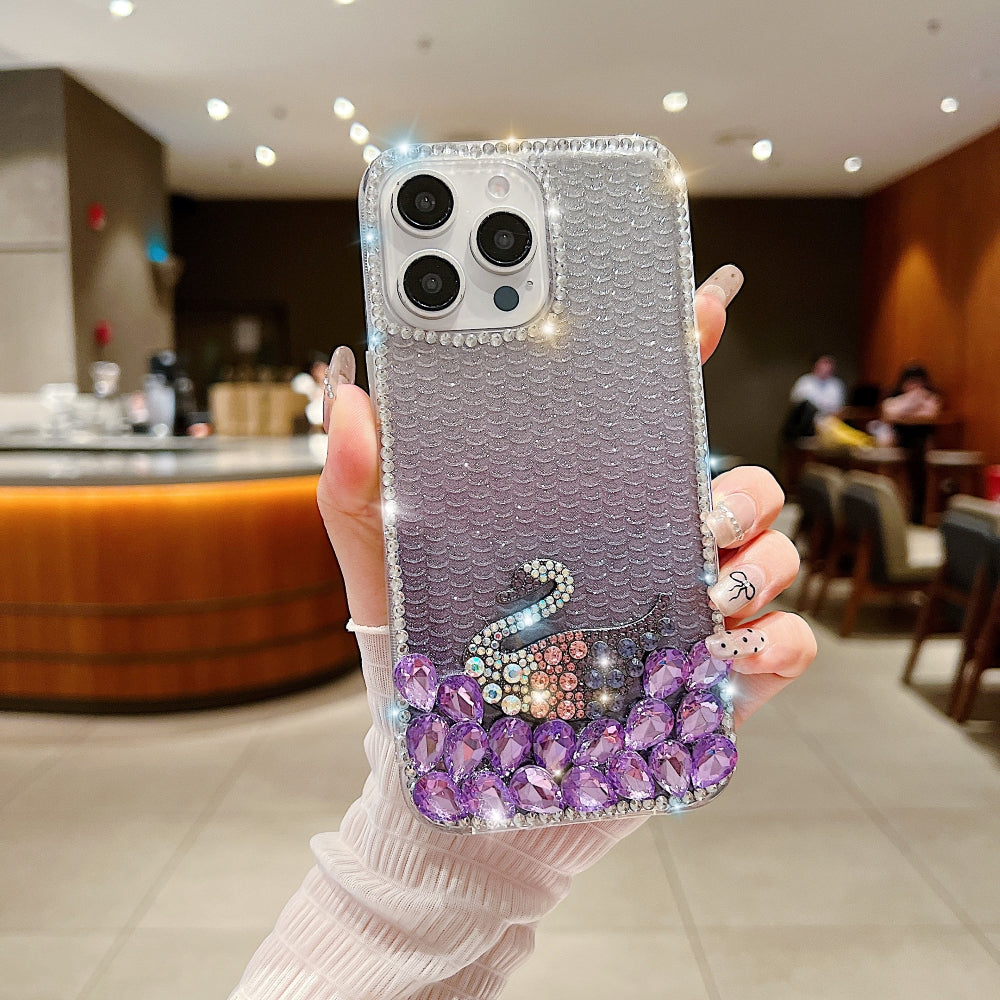 Luxury Design Rhinestone TPU (Soft) | PC (Hard) Phone Case - iPhone 15 Plus