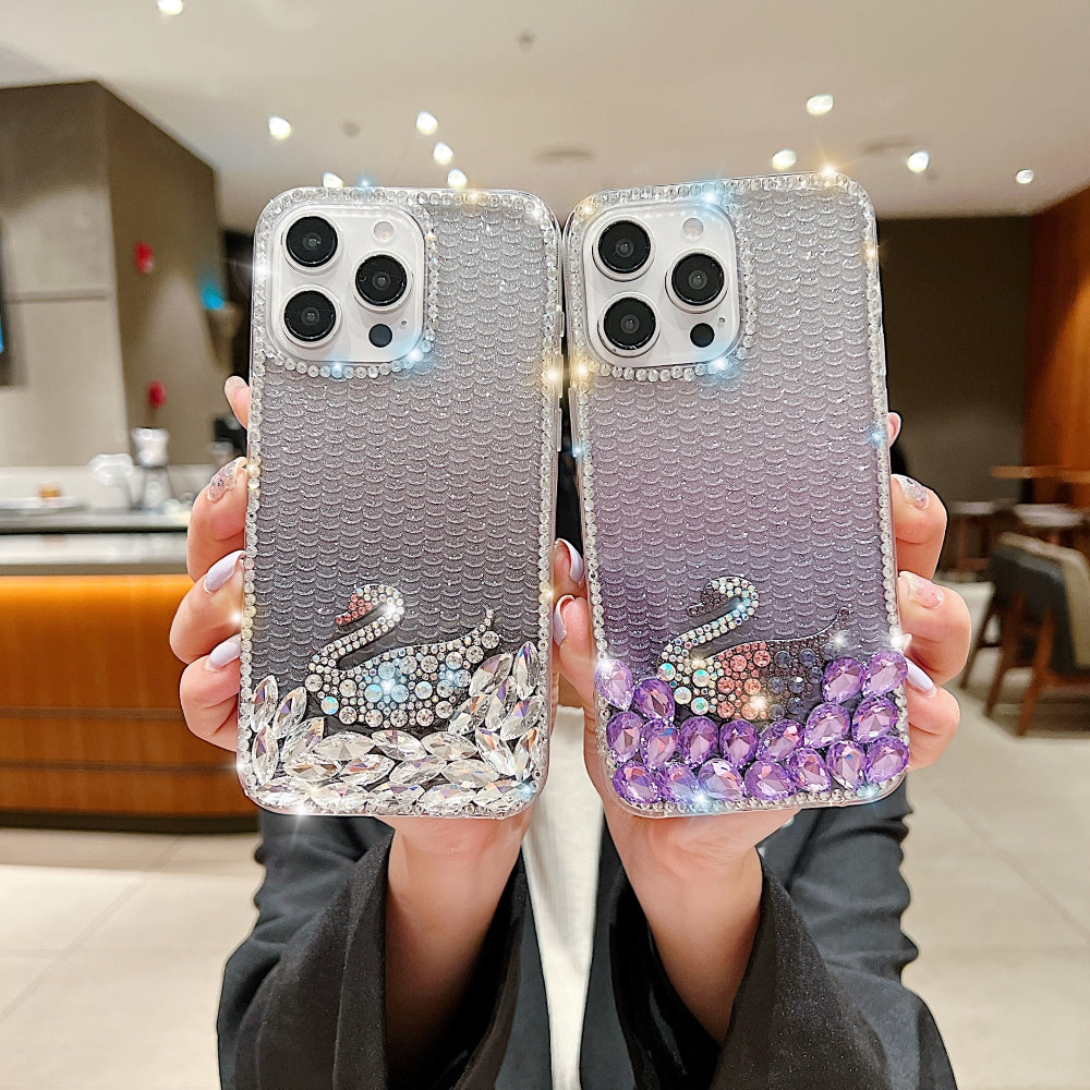 Luxury Design Rhinestone TPU (Soft) | PC (Hard) Phone Case - iPhone 14 Pro