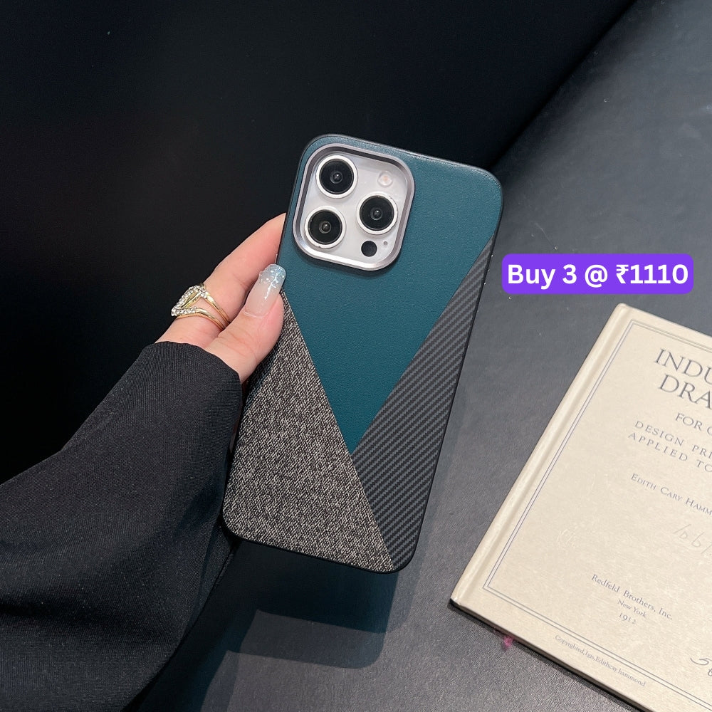 Luxury Slim Thin PC (Hard) Textured Phone Case - iPhone 15 Pro Max