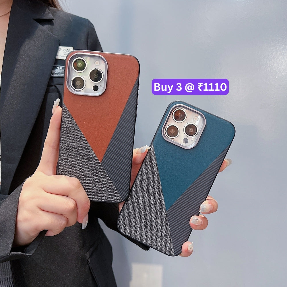 Luxury Slim Thin PC (Hard) Textured Phone Case - iPhone 15 Pro Max