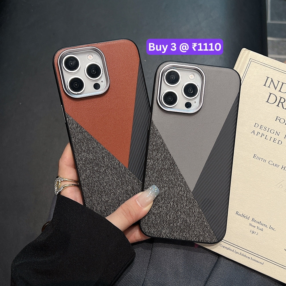 Luxury Slim Thin PC (Hard) Textured Phone Case - iPhone 15 Pro Max
