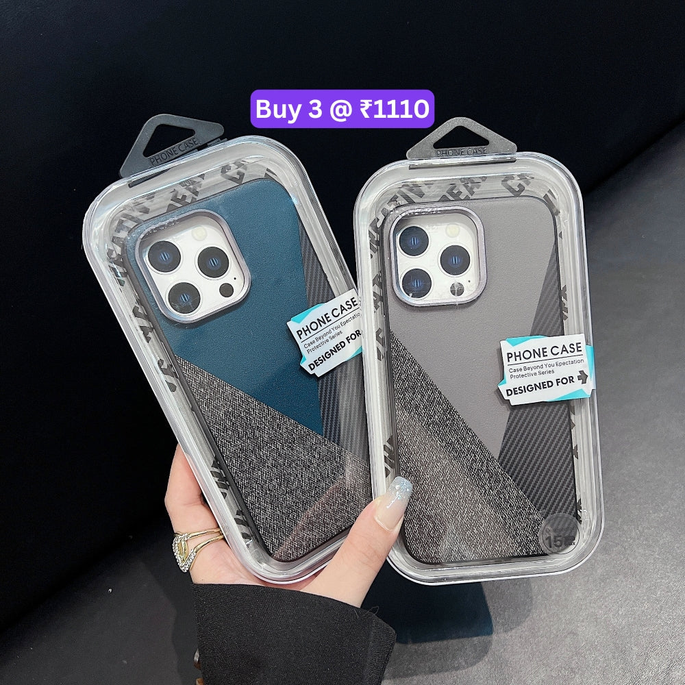 Luxury Slim Thin PC (Hard) Textured Phone Case - iPhone 15 Pro Max
