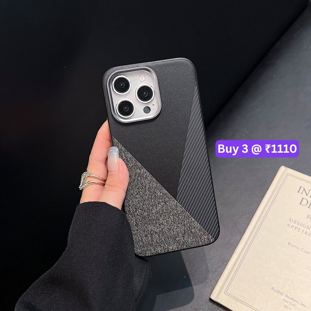 Luxury Slim Thin PC (Hard) Textured Phone Case - iPhone 15 Pro Max