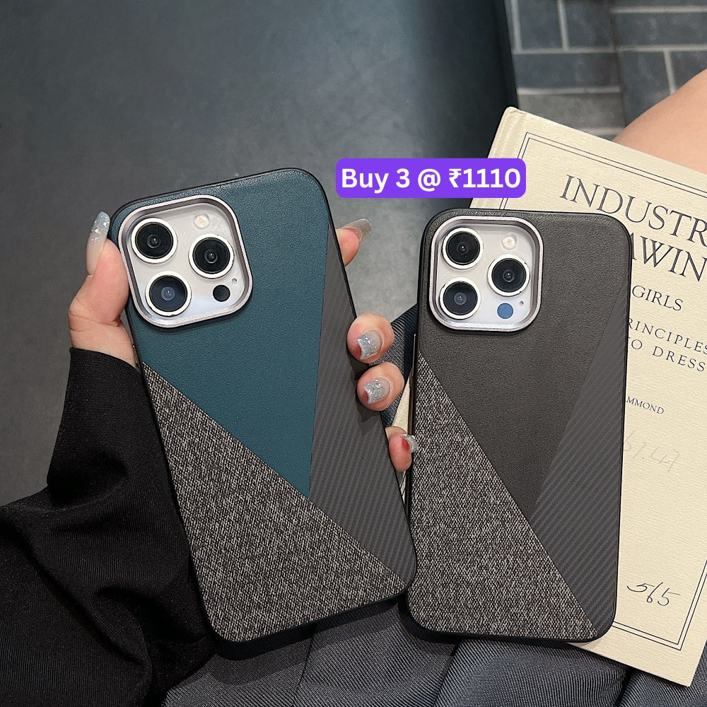 Luxury Slim Thin PC (Hard) Textured Phone Case - iPhone 15 Pro Max