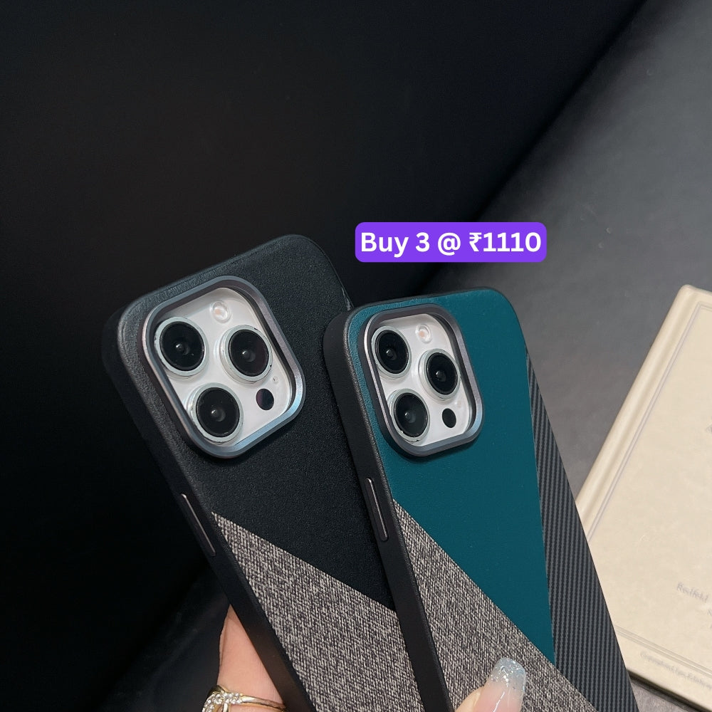 Luxury Slim Thin PC (Hard) Textured Phone Case - iPhone 15 Pro Max