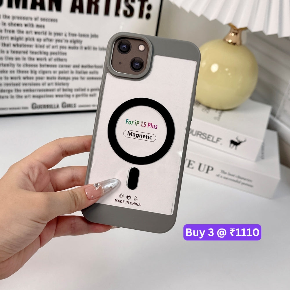 Luxury Transparent Magsafe PC (Hard) Phone Case - iPhone 16 Plus
