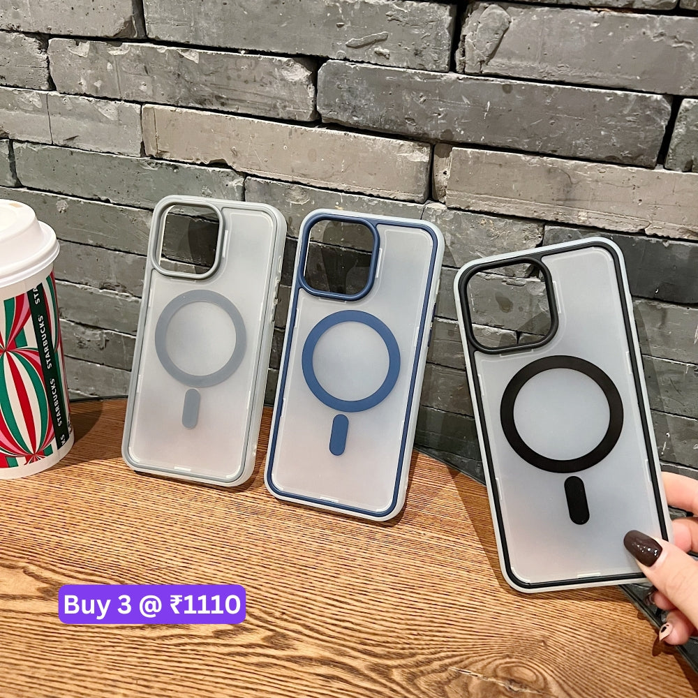 Magnetic Wireless Charging Smoke TPU (Soft) Phone Case - iPhone 15 Pro Max