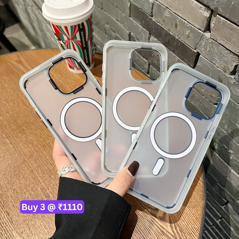 Magnetic Wireless Charging Smoke TPU (Soft) Phone Case - iPhone 15 Pro Max