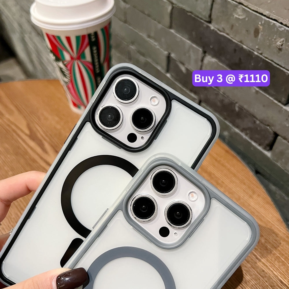 Magnetic Wireless Charging Smoke TPU (Soft) Phone Case - iPhone 15 Pro Max