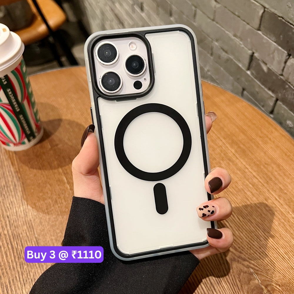 Magnetic Wireless Charging Smoke TPU (Soft) Phone Case - iPhone 15 Pro Max