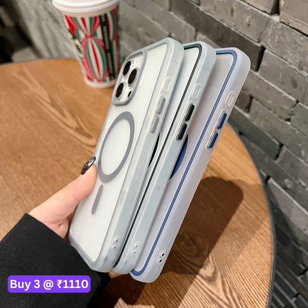 Magnetic Wireless Charging Smoke TPU (Soft) Phone Case - iPhone 15 Pro Max
