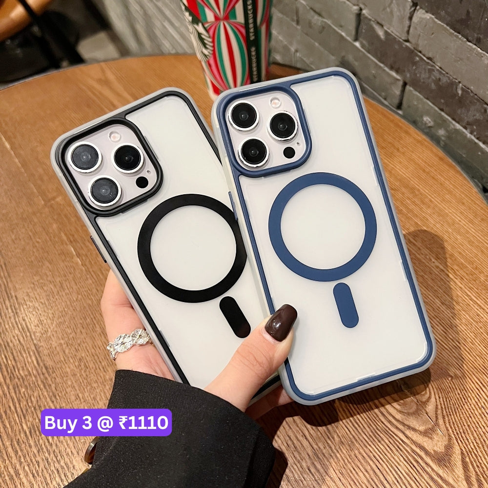 Magnetic Wireless Charging Smoke TPU (Soft) Phone Case - iPhone 15 Pro Max