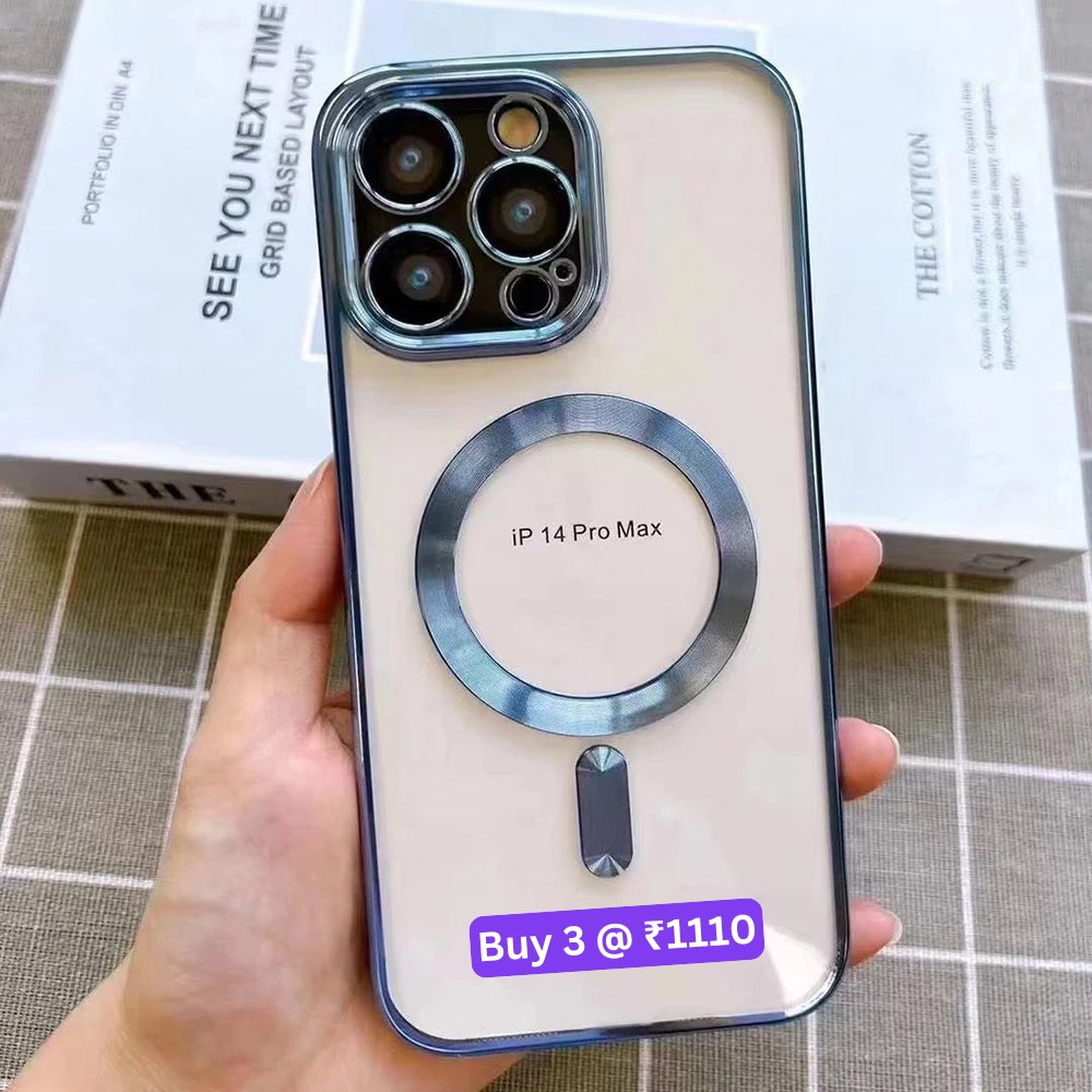 Magsafe Cd Chrome Ring Camera Protection Soft Cover - iPhone 12