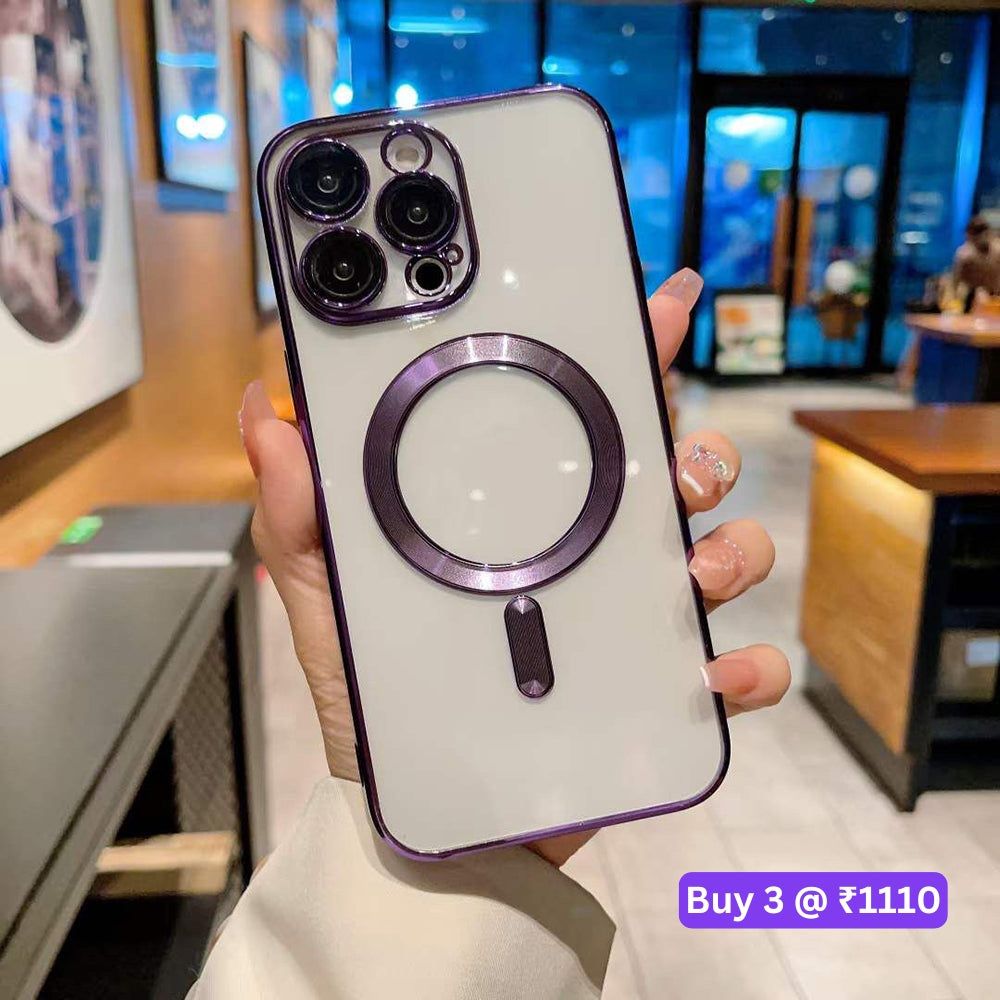 Magsafe Cd Chrome Ring Camera Protection Soft Cover - iPhone 12