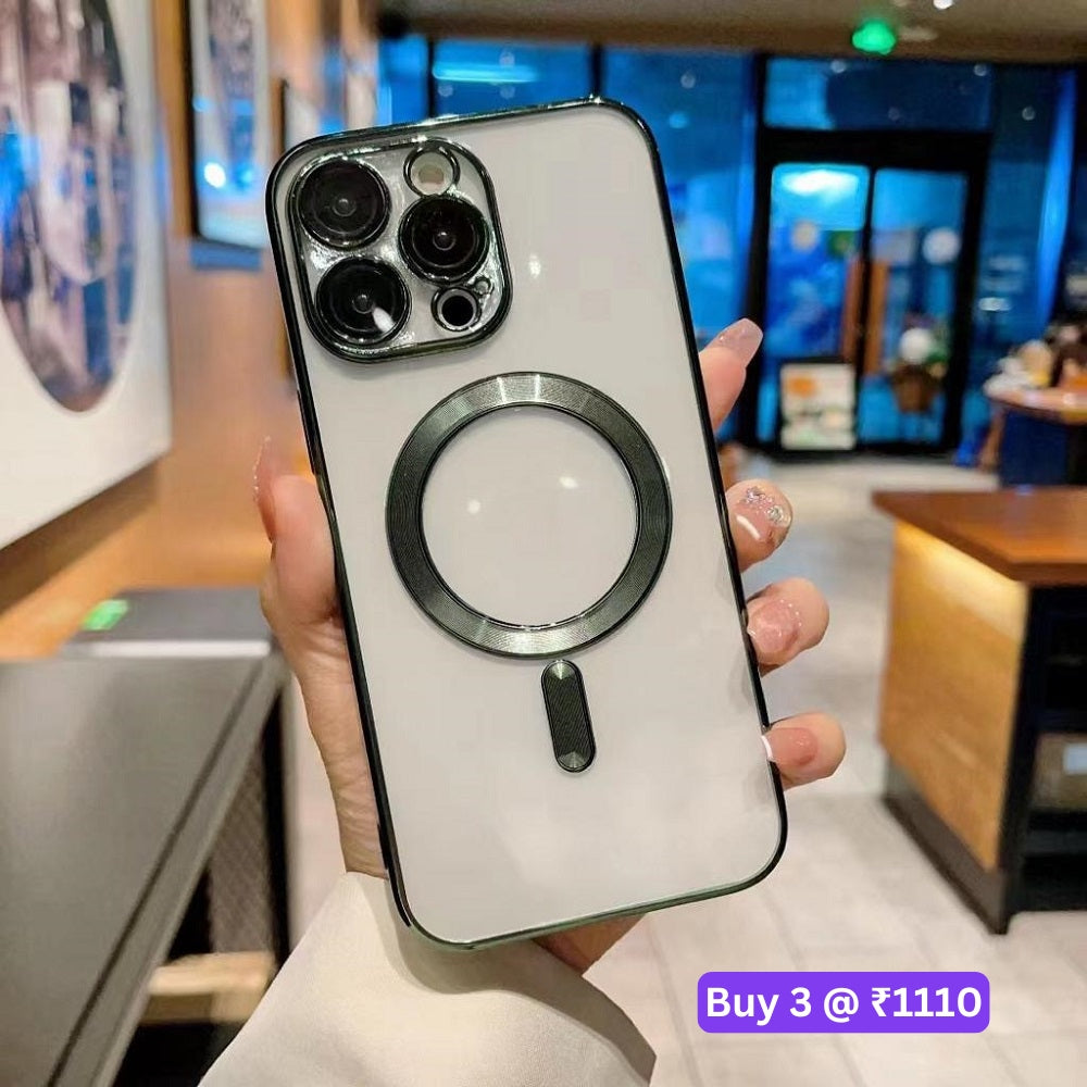 Magsafe Cd Chrome Ring Camera Protection Soft Cover - iPhone 12