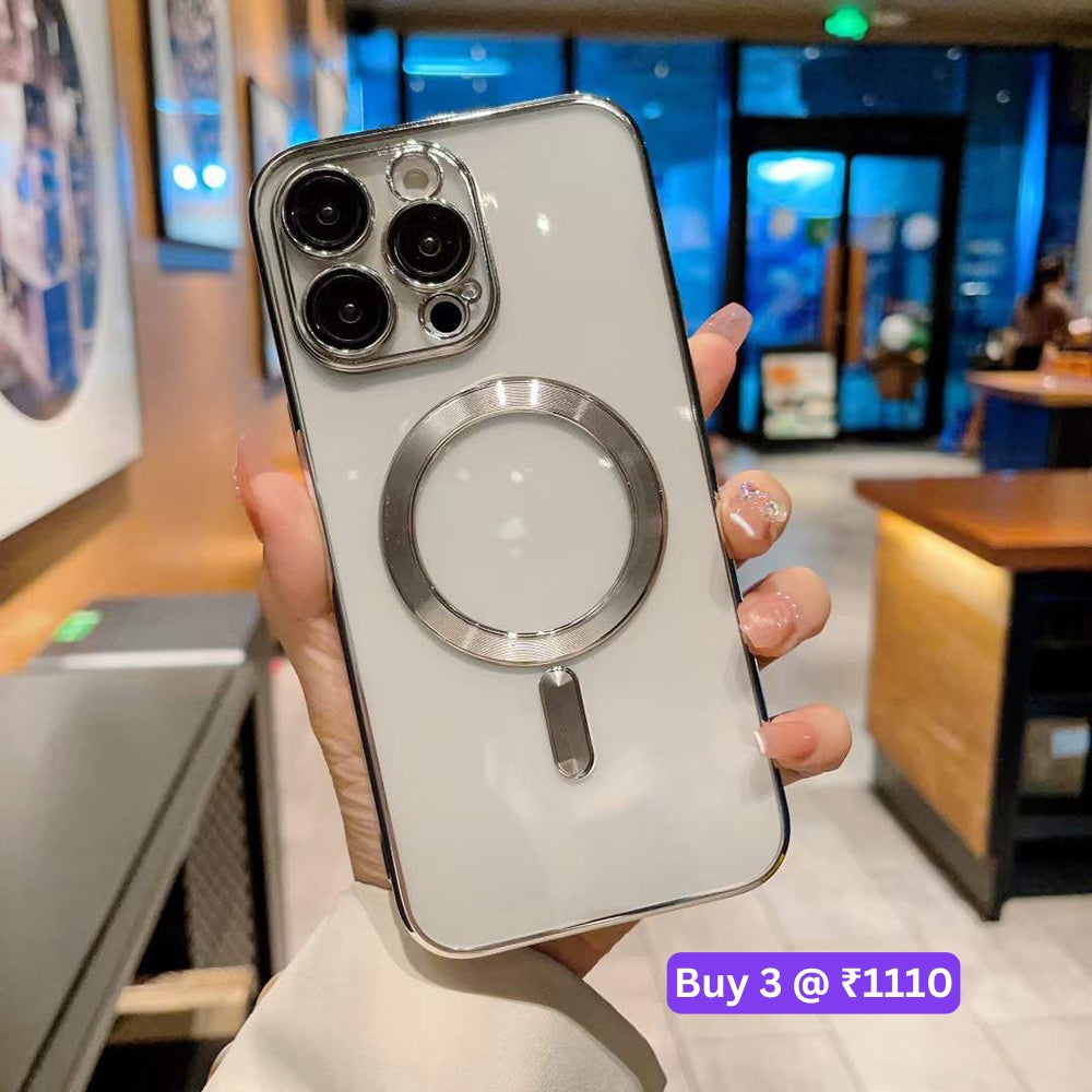 Magsafe Cd Chrome Ring Camera Protection Soft Cover - iPhone 12