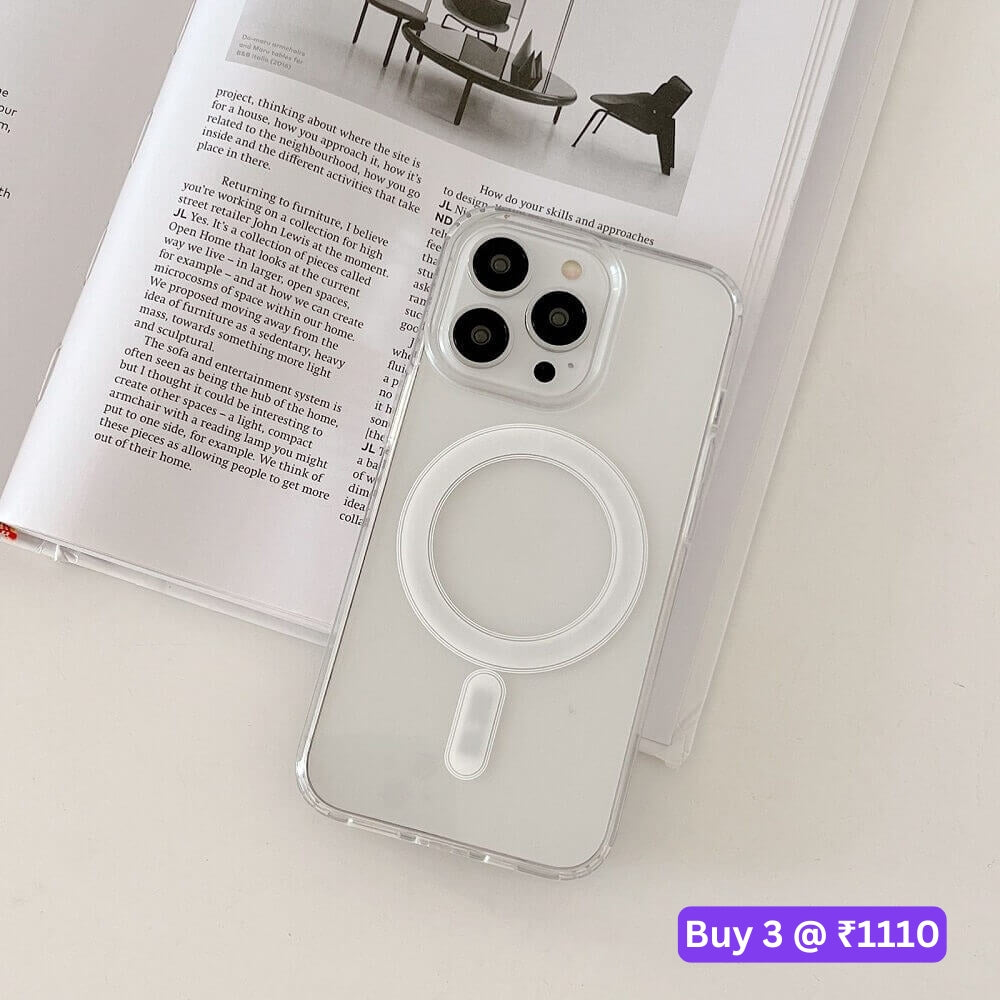 Magsafe Crystal Clear Transparent Hard Cover- iPhone 12