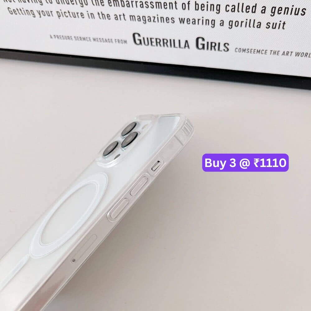 Magsafe Crystal Clear Transparent Hard Cover- iPhone 12