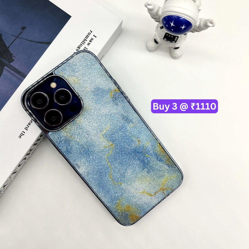 Marble Bling Diamond Shockproof PC (Hard) Case - iPhone 13 Pro Max