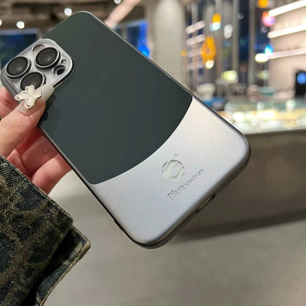 Protective Premium Titanium Paint Dual Tone TPU (Soft) Thin Phone Case - iPhone 14 Pro Max