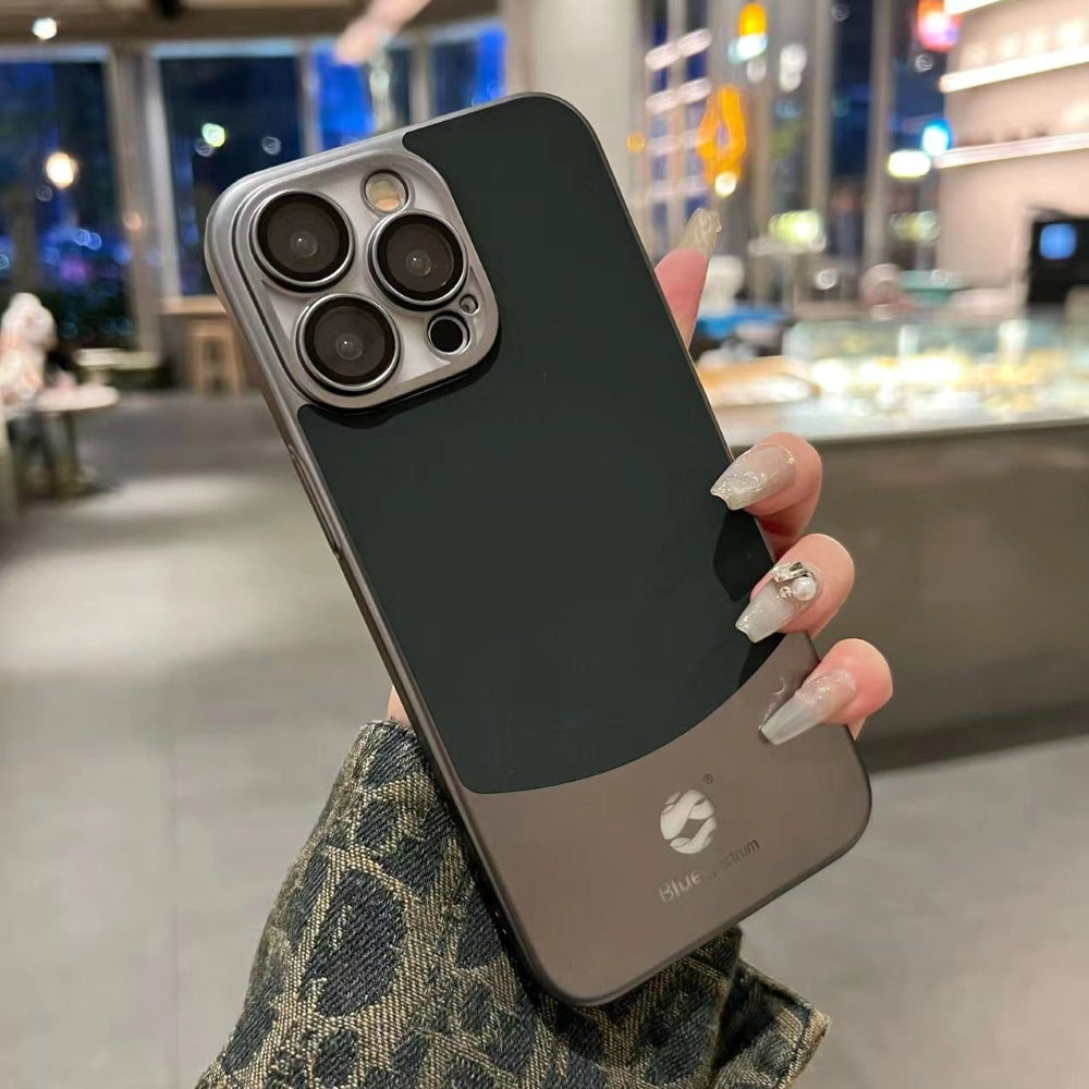 Protective Premium Titanium Paint Dual Tone TPU (Soft) Thin Phone Case - iPhone 14 Pro Max