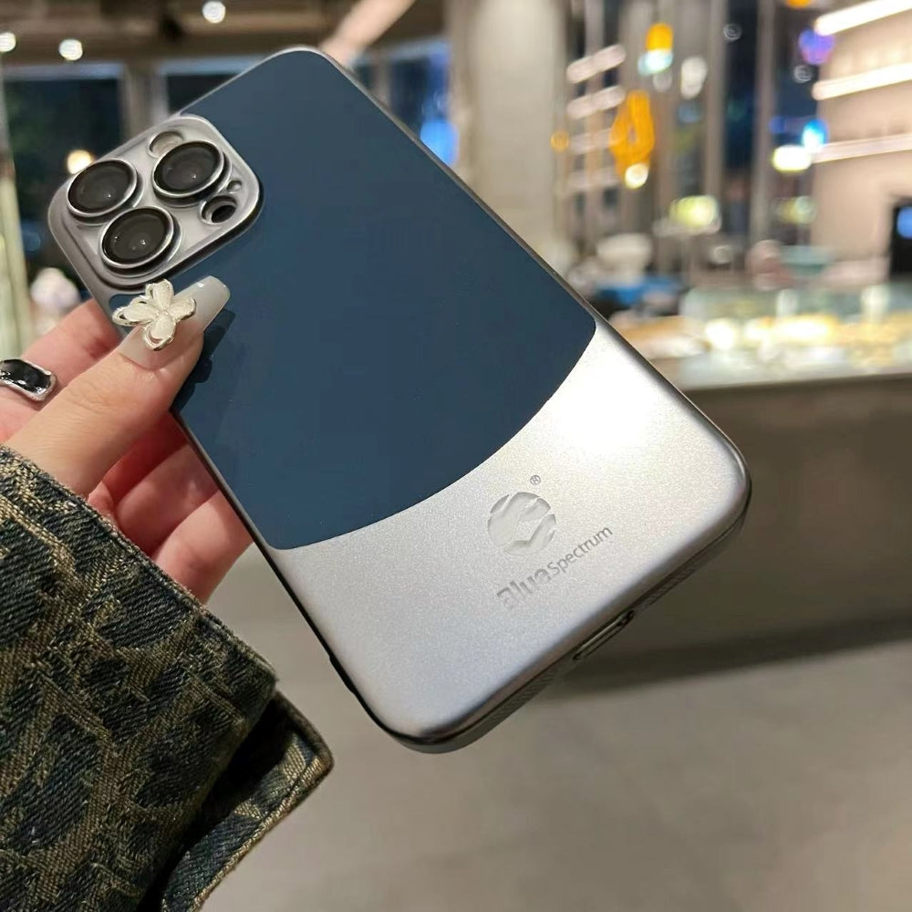 Protective Premium Titanium Paint Dual Tone TPU (Soft) Thin Phone Case - iPhone 14 Pro Max