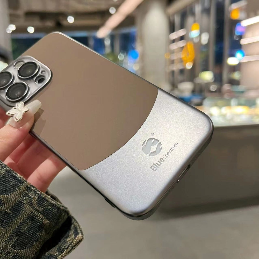 Protective Premium Titanium Paint Dual Tone TPU (Soft) Thin Phone Case - iPhone 14 Pro Max