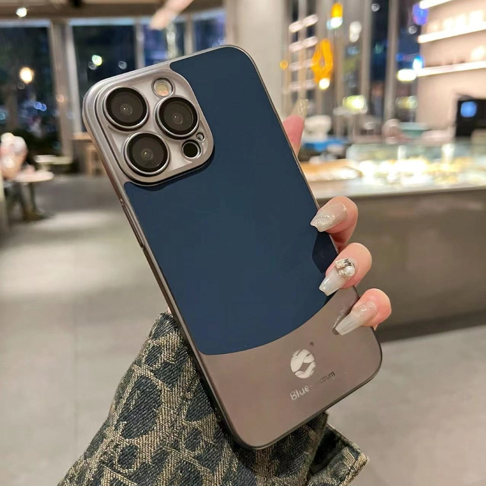 Protective Premium Titanium Paint Dual Tone TPU (Soft) Thin Phone Case - iPhone 14 Pro Max