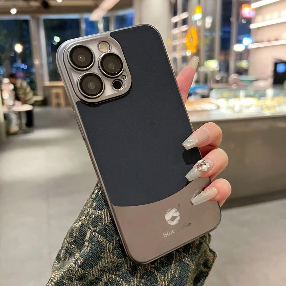 Protective Premium Titanium Paint Dual Tone TPU (Soft) Thin Phone Case - iPhone 15 Plus