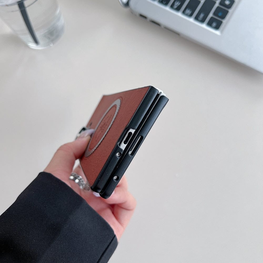 Retro PU Leather Magsafe Phone Case - Samsung Z Series