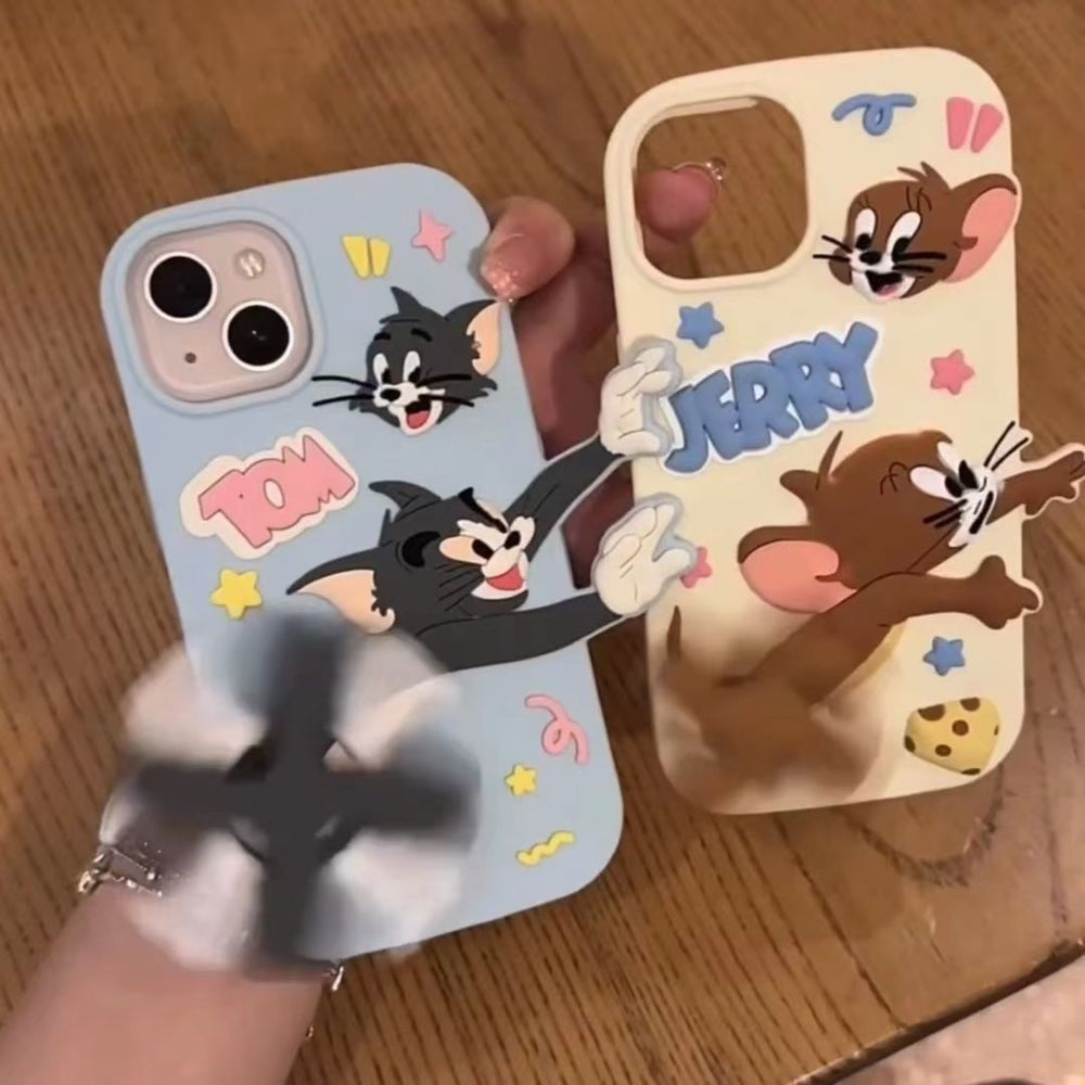 Silicone Soft 3D Running Cartoon Phone Case - iPhone 13
