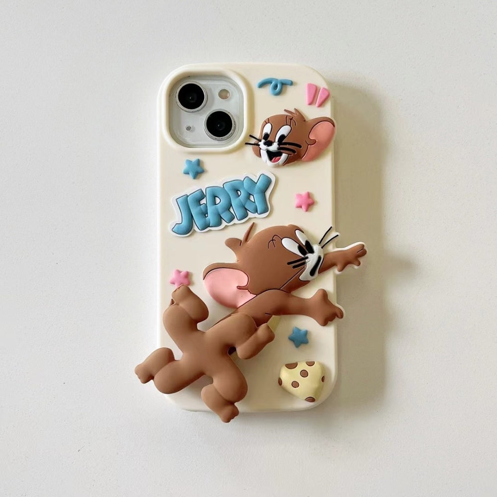 Silicone Soft 3D Running Cartoon Phone Case - iPhone 14 Plus