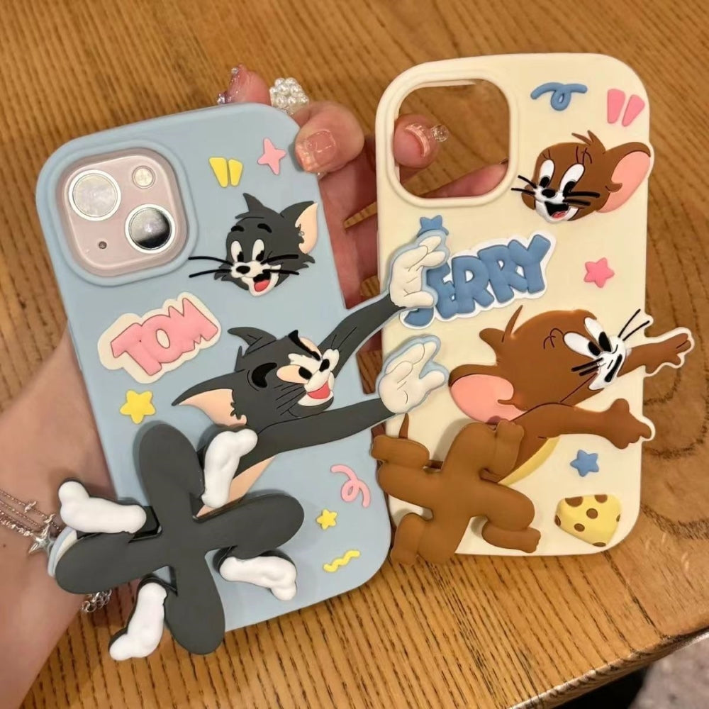 Silicone Soft 3D Running Cartoon Phone Case - iPhone 13