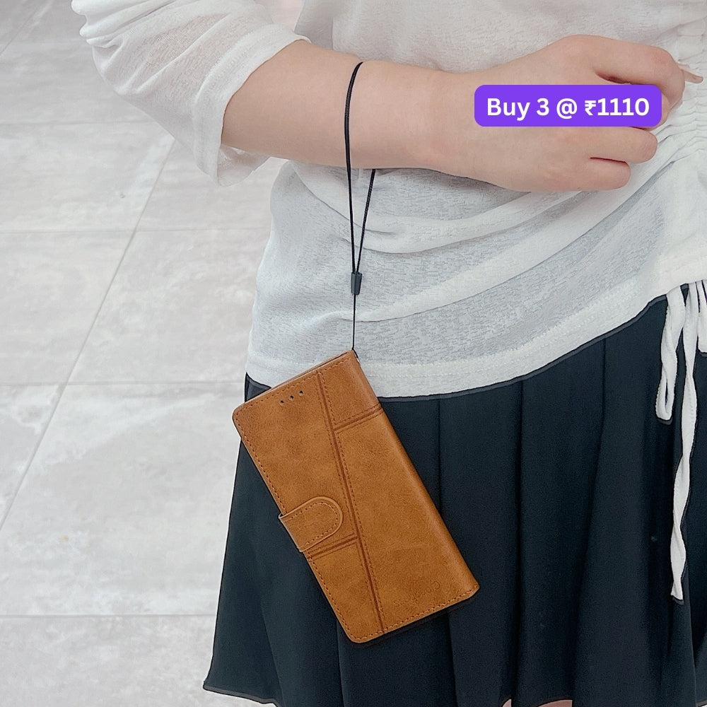 Shockproof PU Leather Flip Phone Case - Oppo Reno 10