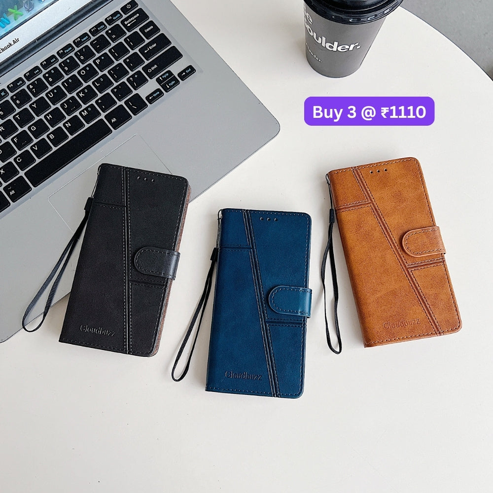Shockproof PU Leather Flip Phone Case - Mi 12 (4G)
