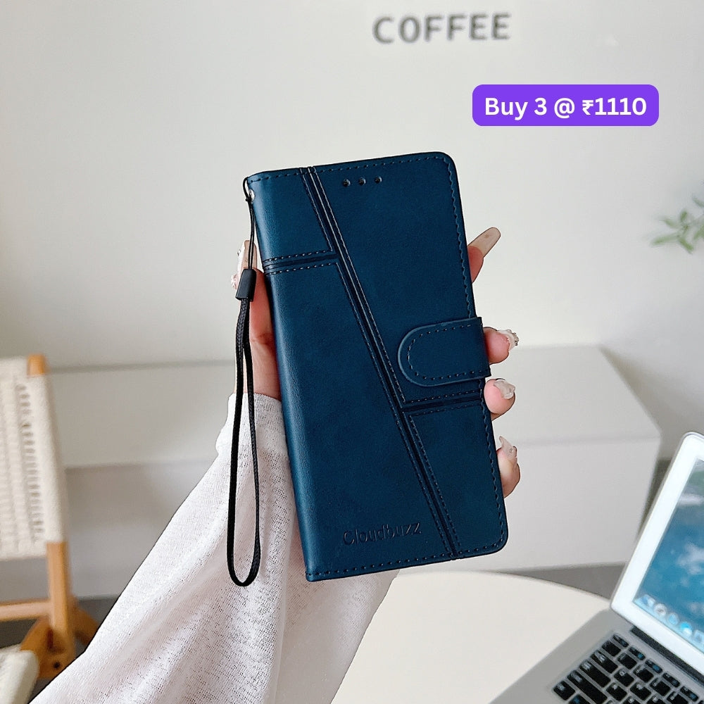 Shockproof PU Leather Flip Phone Case - Samsung M31