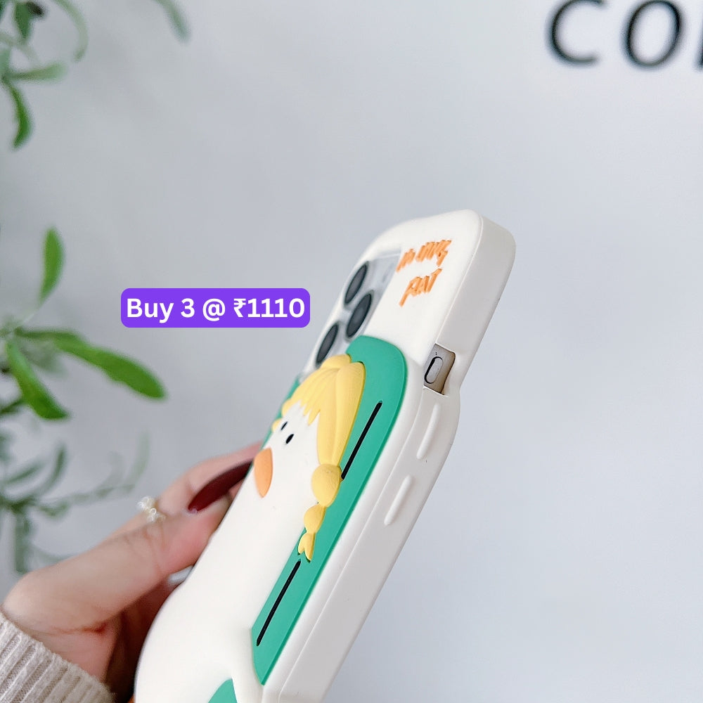 Soft Silicone Ducklings Phone Case - iPhone 15 Pro Max