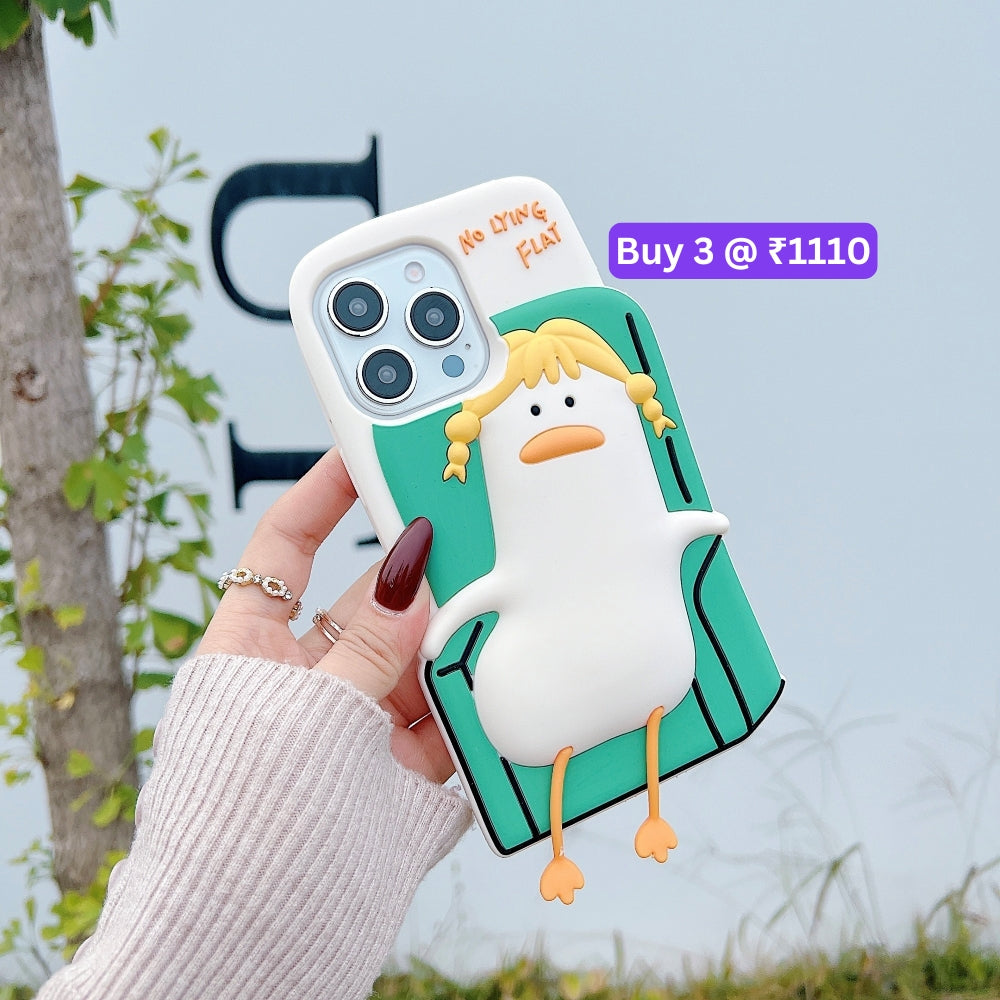 Soft Silicone Ducklings Phone Case - iPhone 15 Pro Max