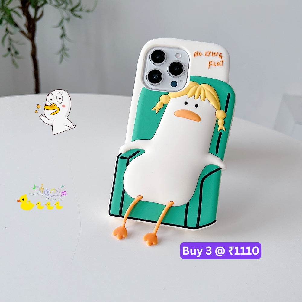 Soft Silicone Ducklings Phone Case - iPhone 15 Pro Max