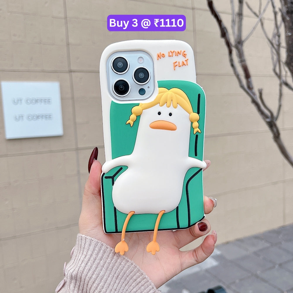 Soft Silicone Ducklings Phone Case - iPhone 15 Pro Max