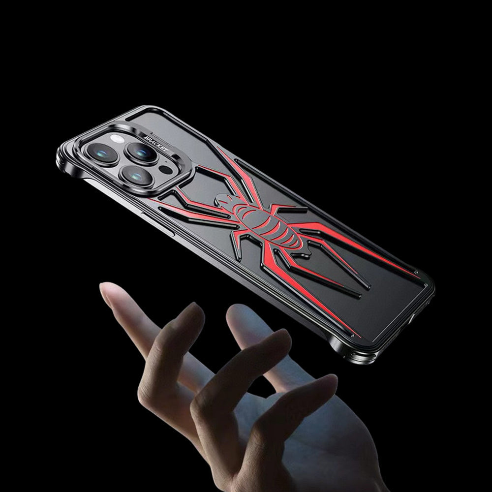 Spider Design Smart Kickstand Bumper Phone Case- iPhone 13 Pro Max