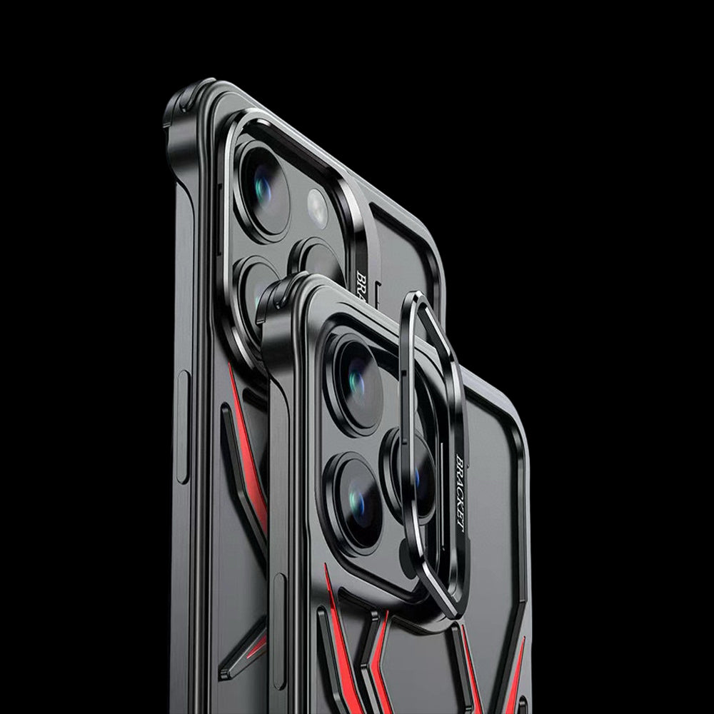 Spider Design Smart Kickstand Bumper Phone Case- iPhone 13 Pro Max