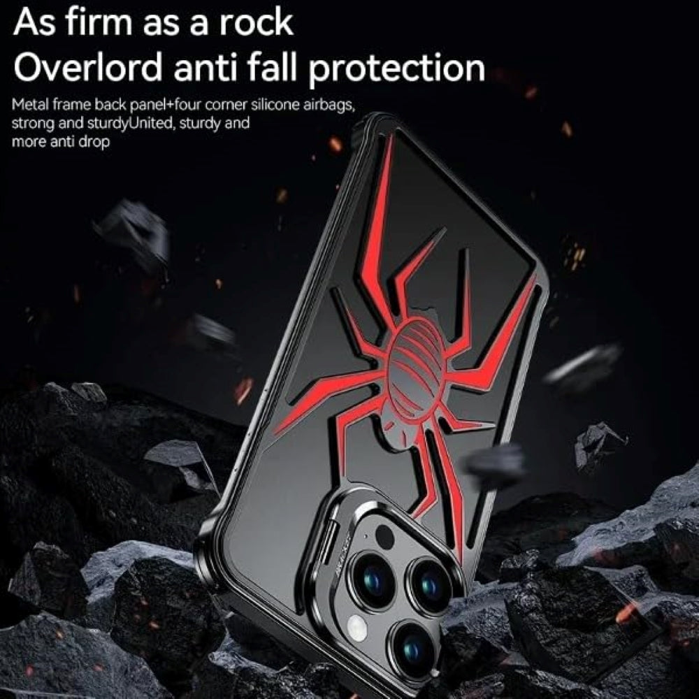 Spider Design Smart Kickstand Bumper Phone Case - iPhone 14