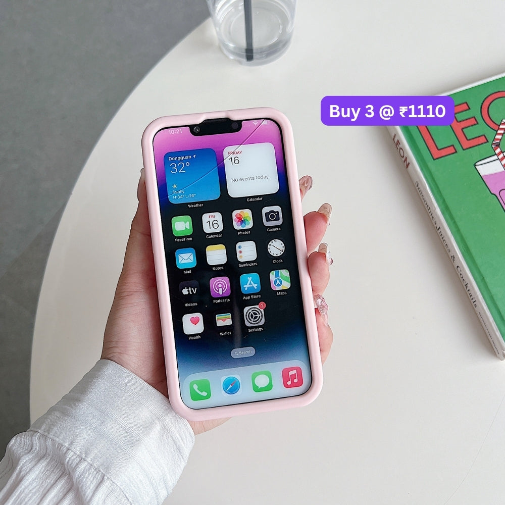 Spring Flower Stand Silicone Soft Phone Case | Mobile Cover - iPhone 14 Pro Max