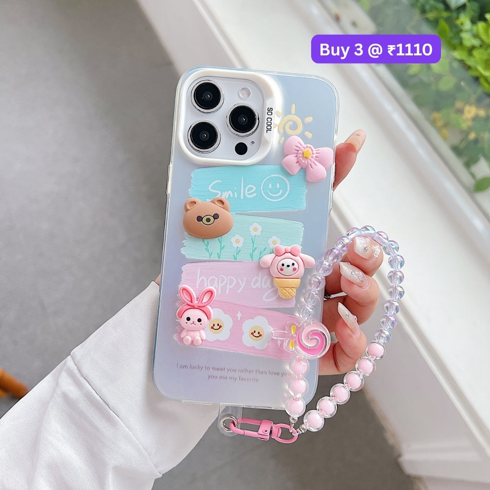 Toy PC (Hard) Printed Phone Case with Bracelet | Mobile Cover - Samsung S23 Ultra