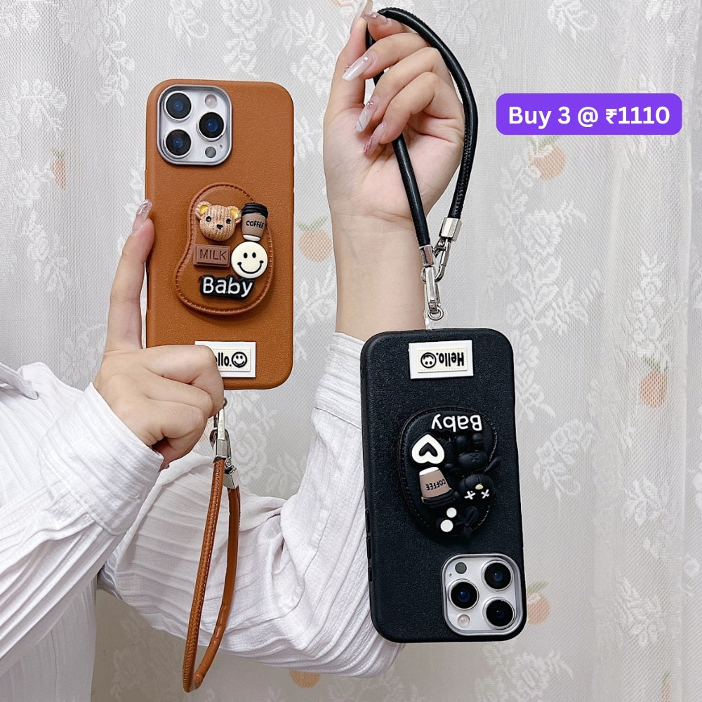 Toy Story Holder PU Leather Phone Case | Mobile Cover with Bracelet - Vivo V29