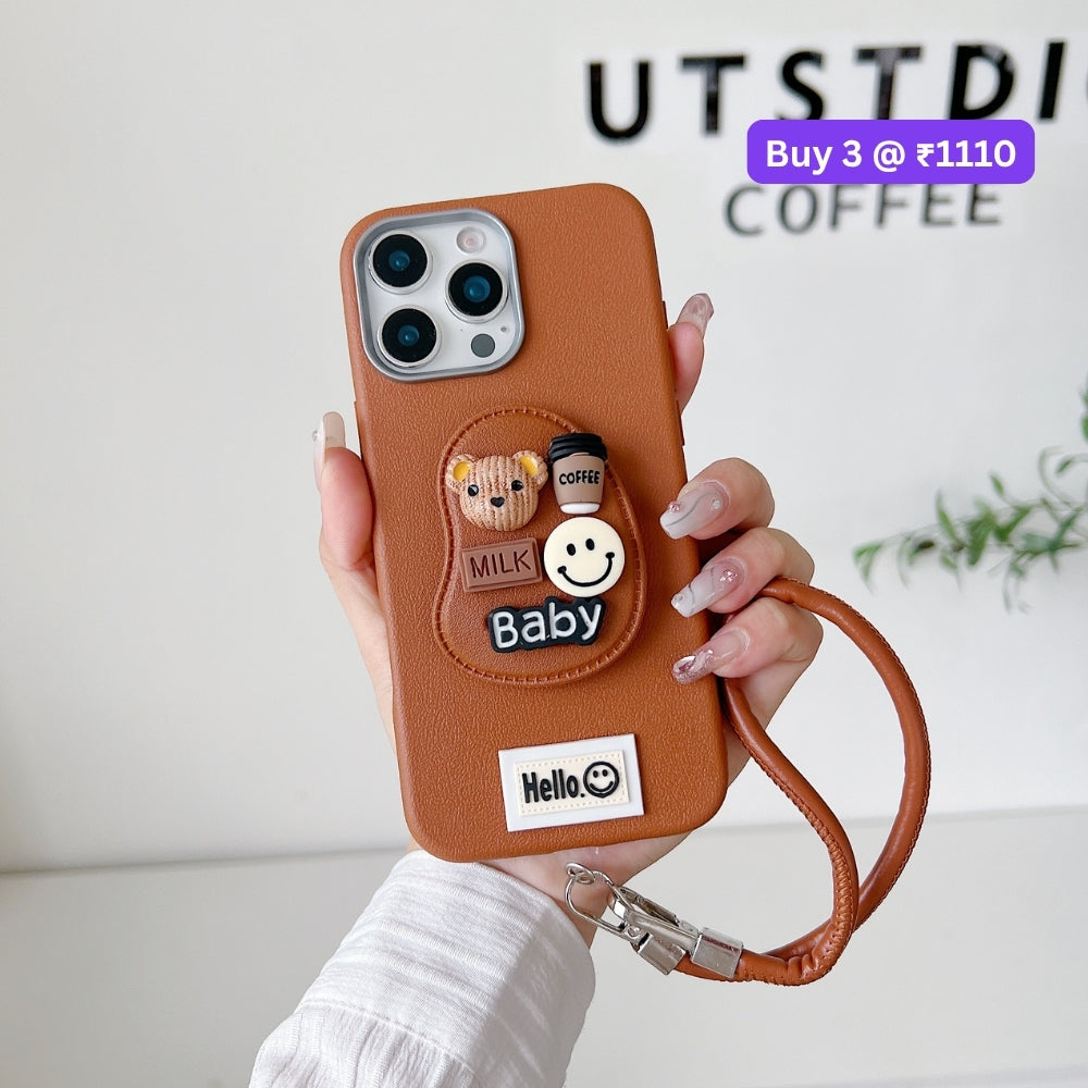 Toy Story Holder PU Leather Phone Case | Mobile Cover with Bracelet - Vivo V29