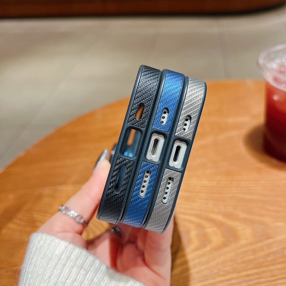 Luxury Transparent Anti-shock Metal Camera Ring Case - iPhone 15 Plus